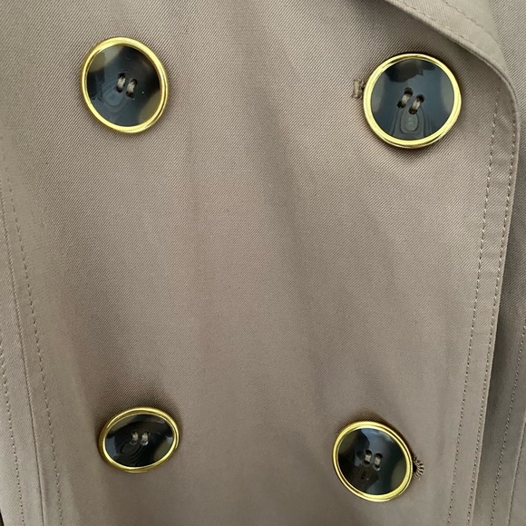 Ellen Tracy beige tan trench coat size small - Picture 11 of 11